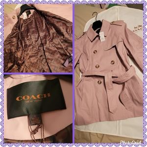 Trench coat, coach, pink